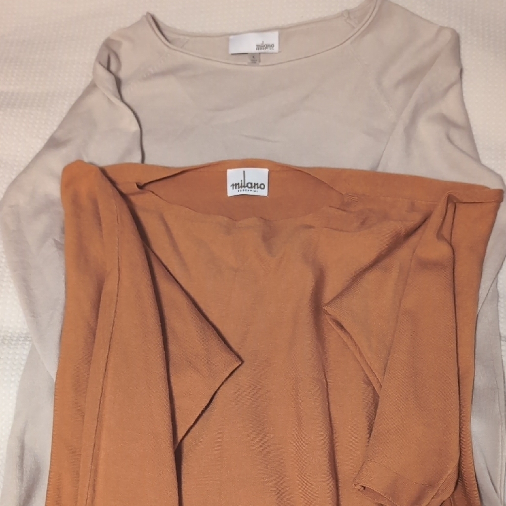 Milano Women's Sweater Haul - Cream and Orange